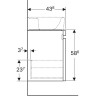Тумба под раковину GEBERIT RENOVA NR.1 PLAN 869752000 70 см